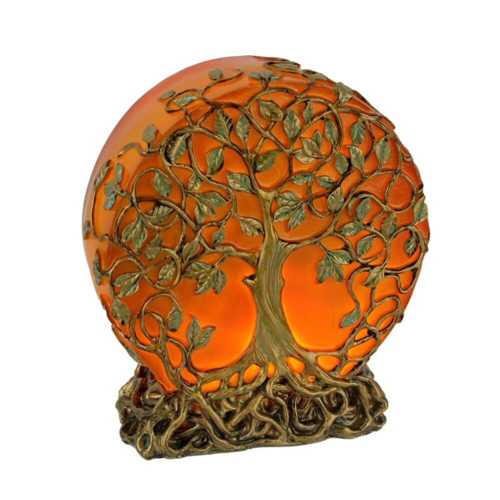 Glowing Orange Tree of Life Plug-In Night Accent Light 6.25 inch